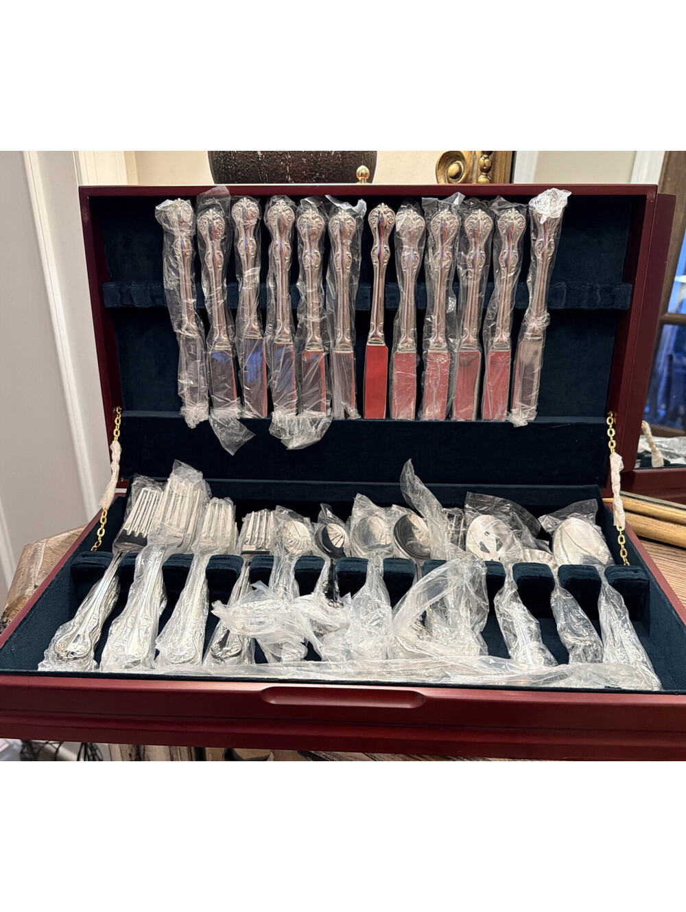 Wallace Camden Stainless Flatware Setting for 8 Plus Serving - 36 Pieces